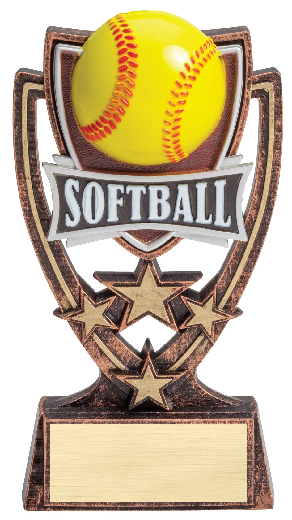STS Softball Trophy Heavy Weighted 7" (Includes Engraving)