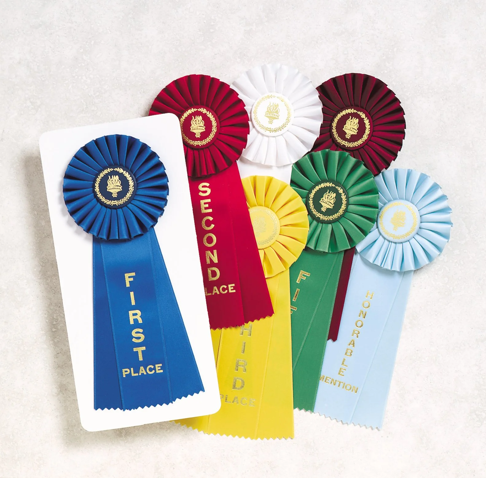 Rosette Ribbons Assorted You Choose 4.5"x11"