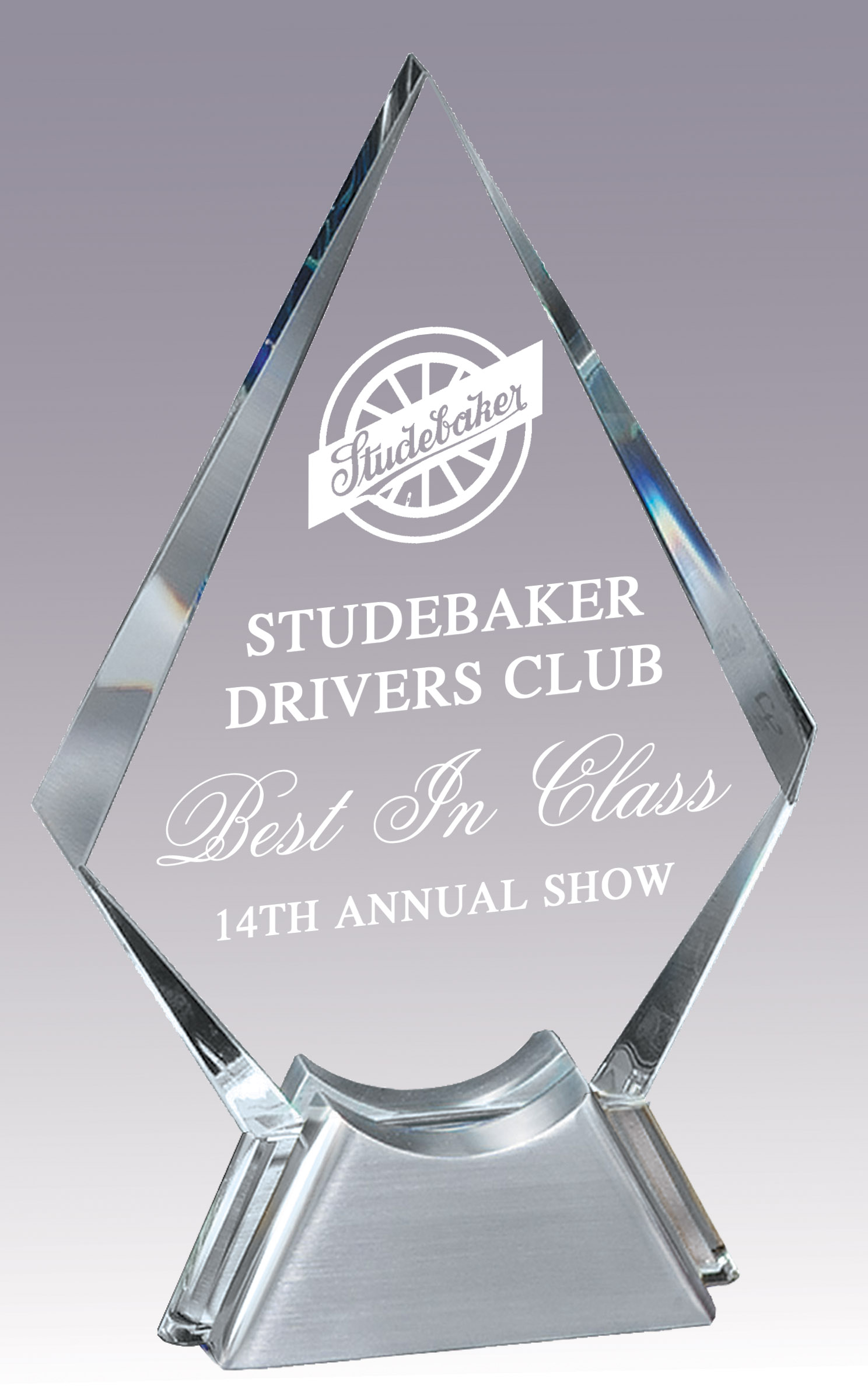 Royal Diamond Metal Award- 2 Sizes (Includes Engraving)