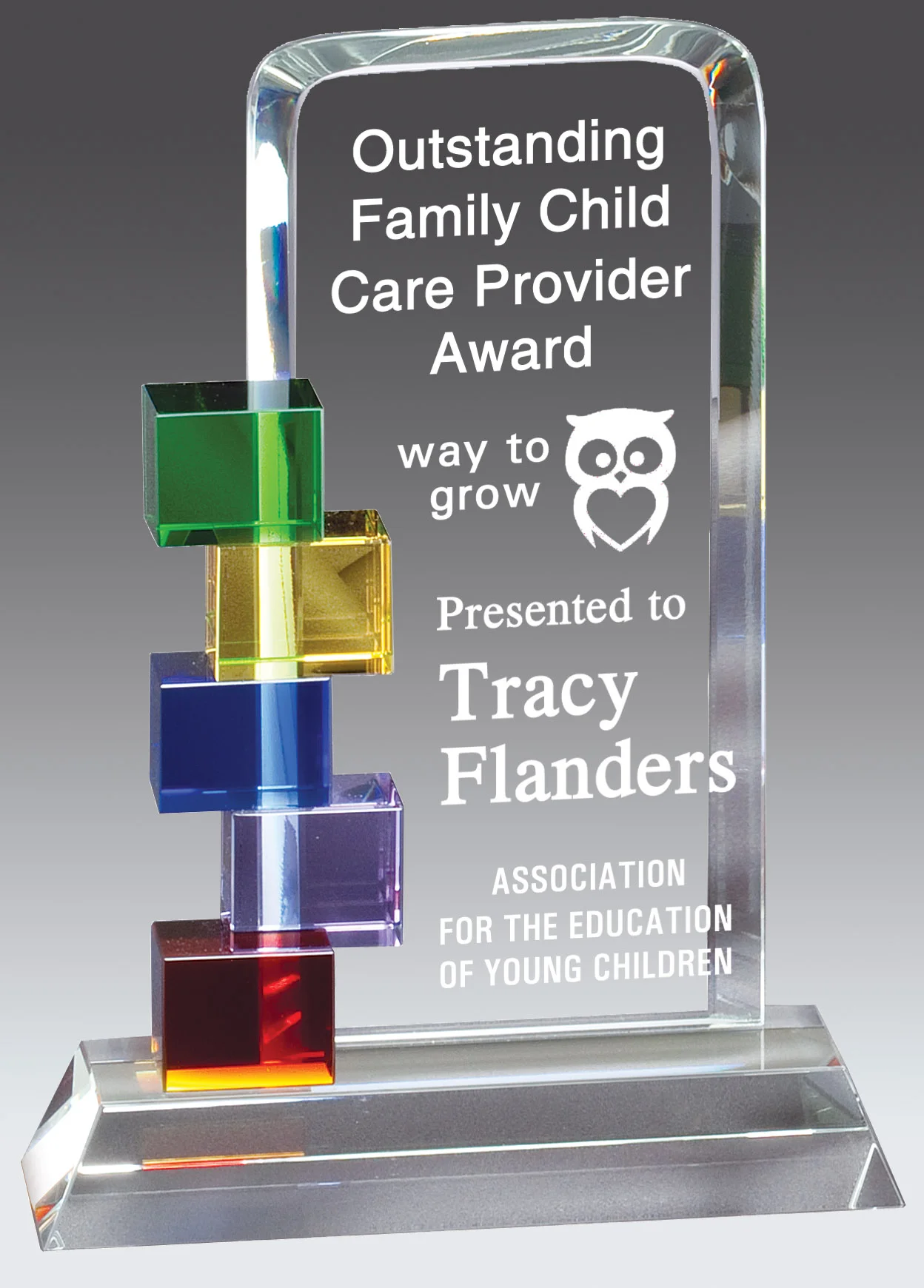 Spectrum Glass Award- 3 Sizes (Includes Engraving)