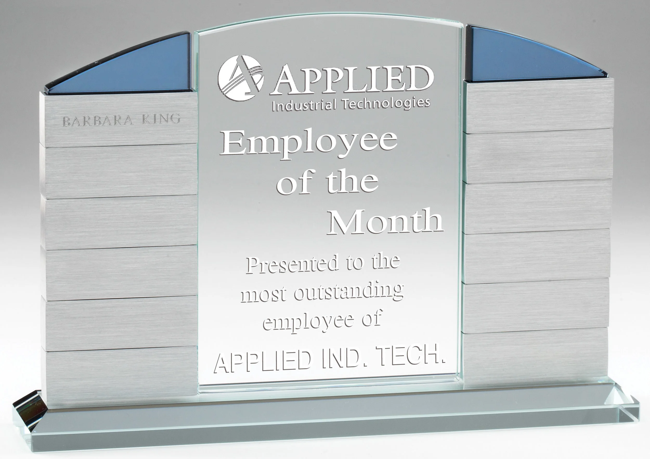 Elegant Crystal / ALUMINUM ANNUAL 12 PLATE 9.5"x 6.5" (Includes Header Engraving)