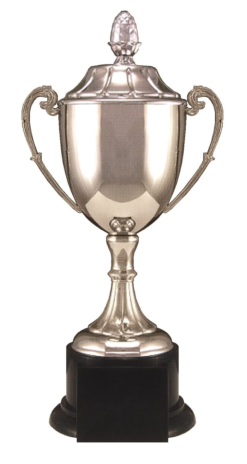 The Timmins Cup Nickel Plated - With Lid 10.5" (Includes Engraving)
