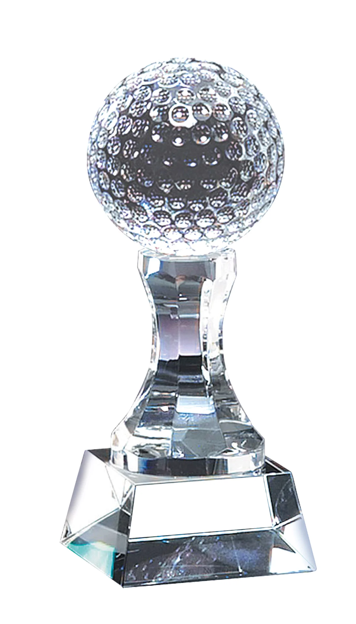 Crystal Golf Pedestal- 2 Sizes (Includes Engraving)