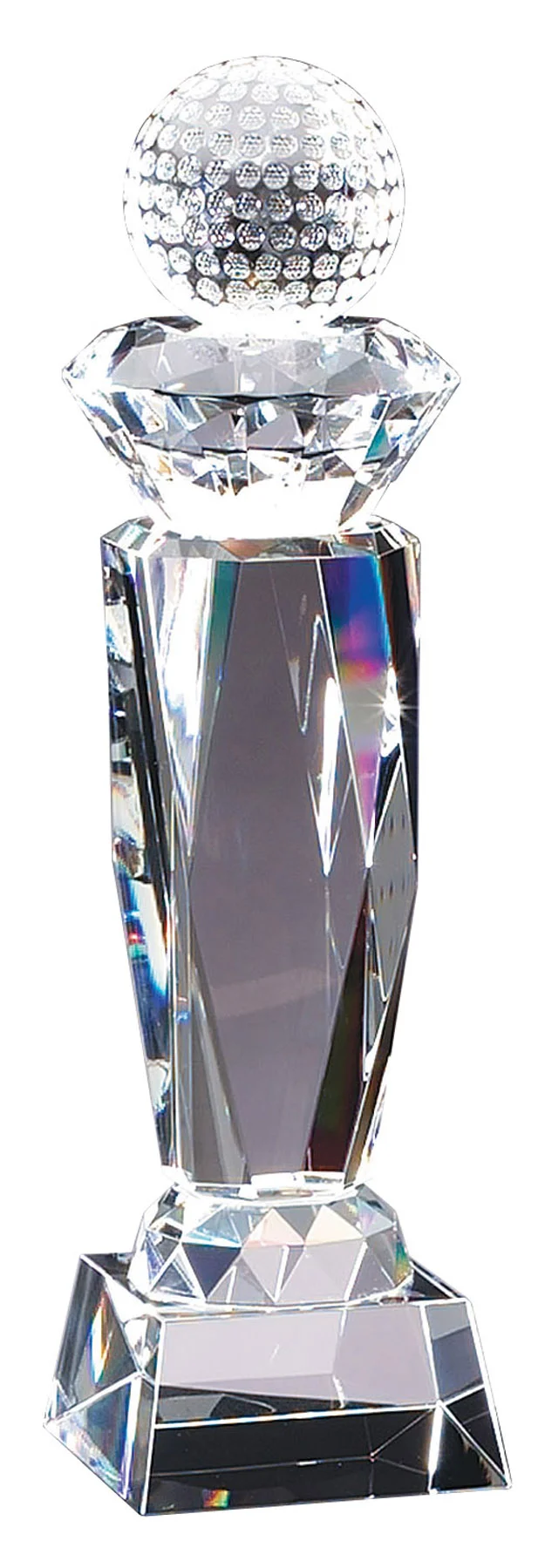 Pine Barrens Golf Crystal Award 12" (Includes Engraving)