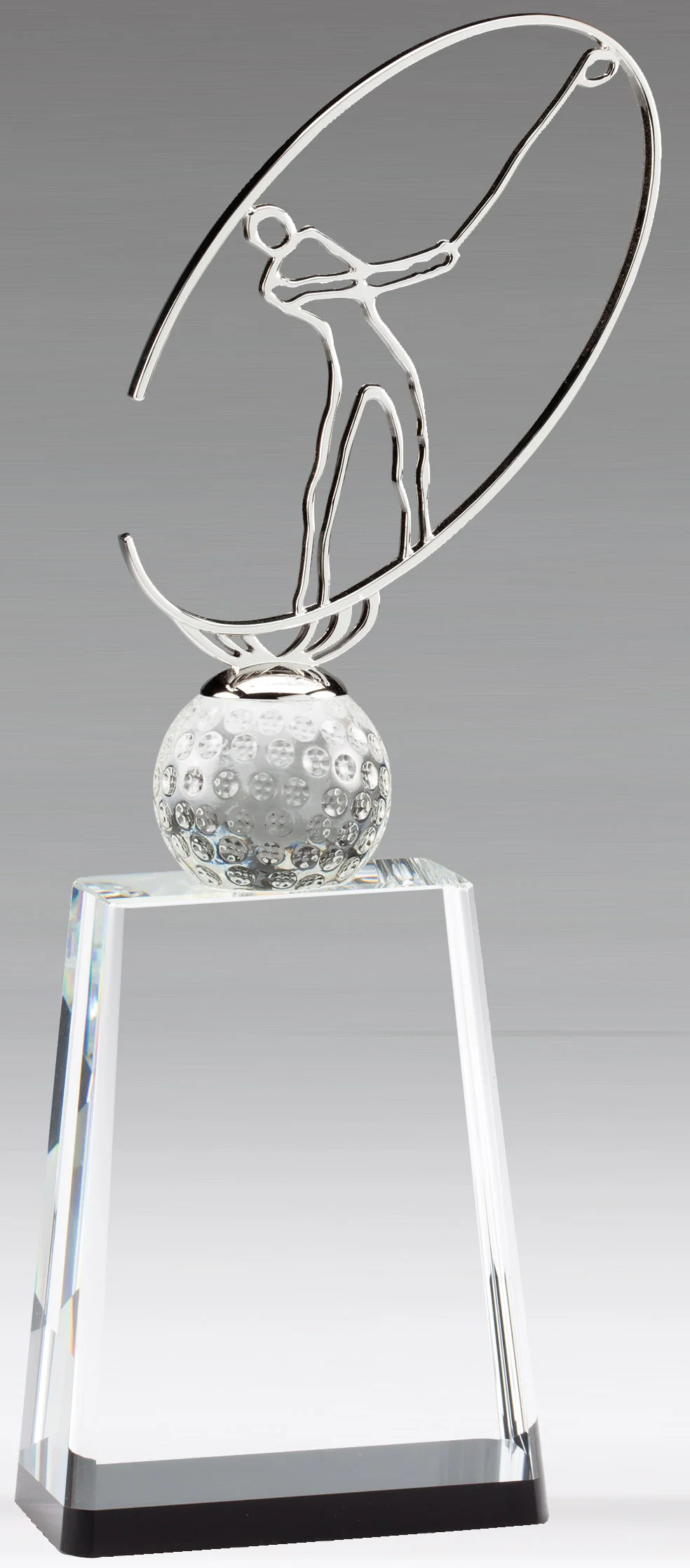 The Dornoch Golf Crystal Award- 3 Sizes (Includes Engraving)