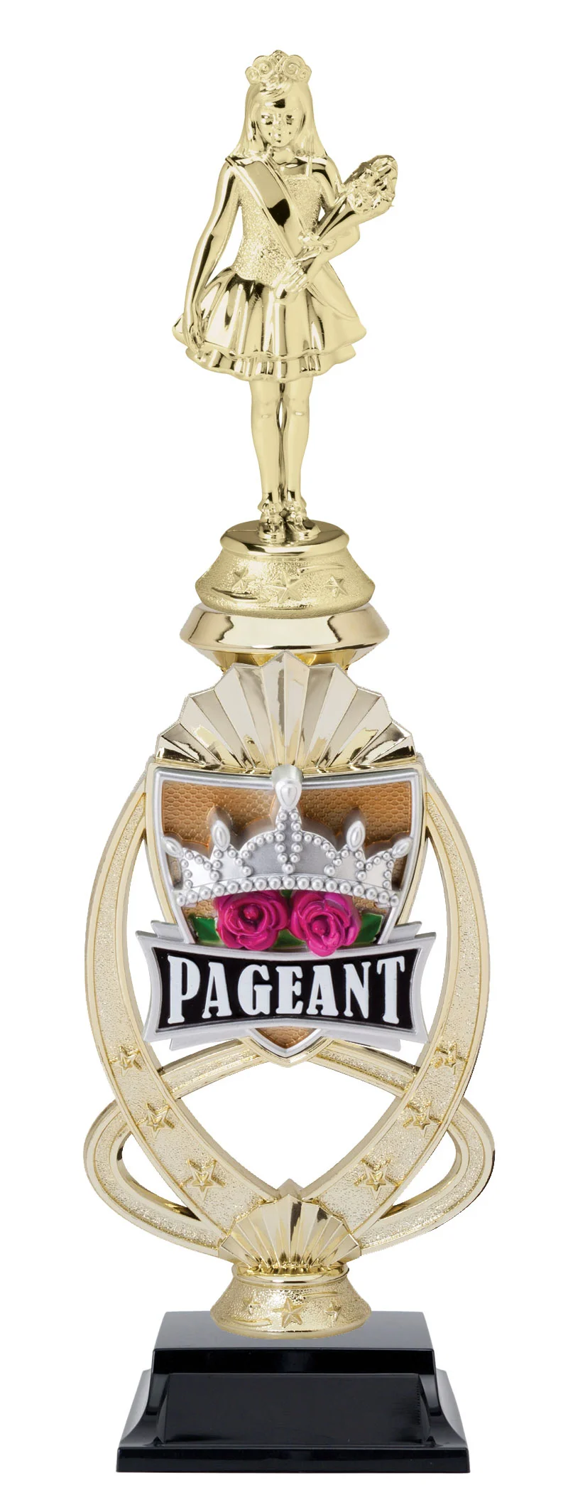 Jr Beauty Pageant Trophy 14" (Includes Engraving)