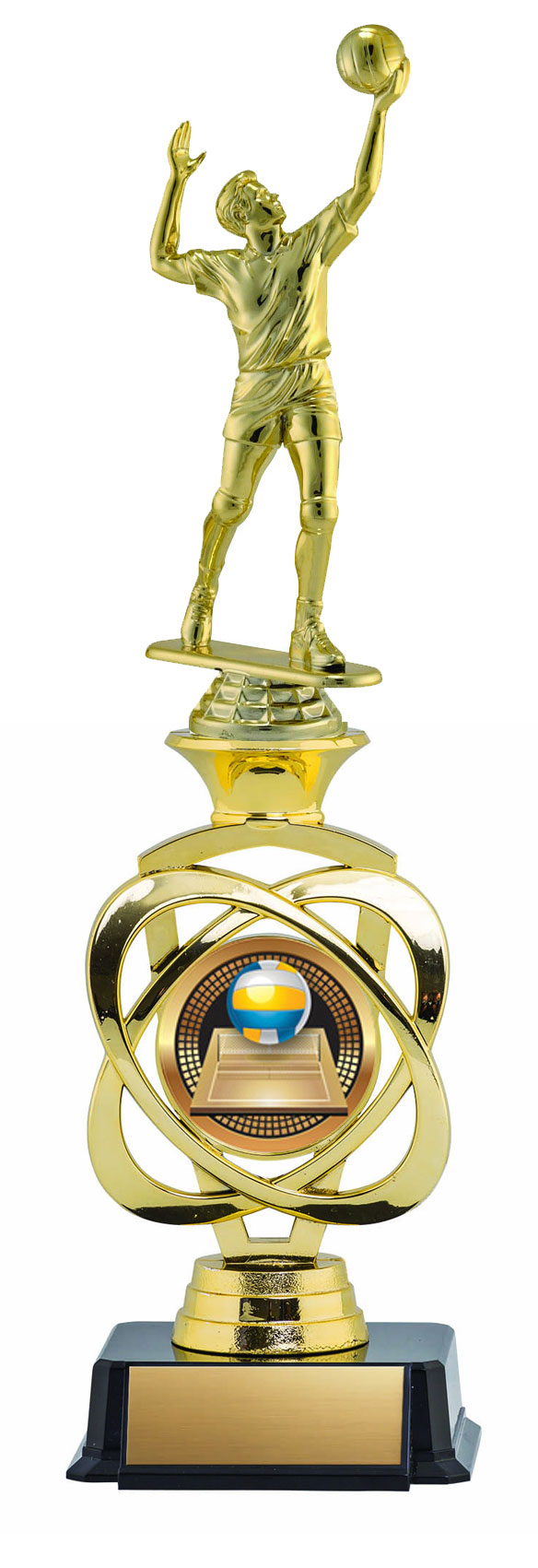 Electron Volleyball Trophy 12" (Includes Engraving)