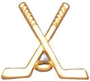Hockey Metal Clutch Back Chenille Pin