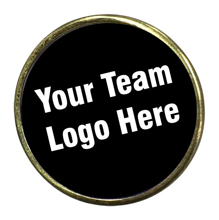 Hockey Circle Lapel Pin 1" x 1" (Includes Sublimation)