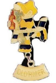 Old Timer Hockey Lapel Pin