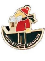 Hockey Grandpa Lapel Pin