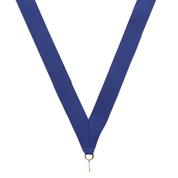 Blue Ribbon with snap clip 7/8"