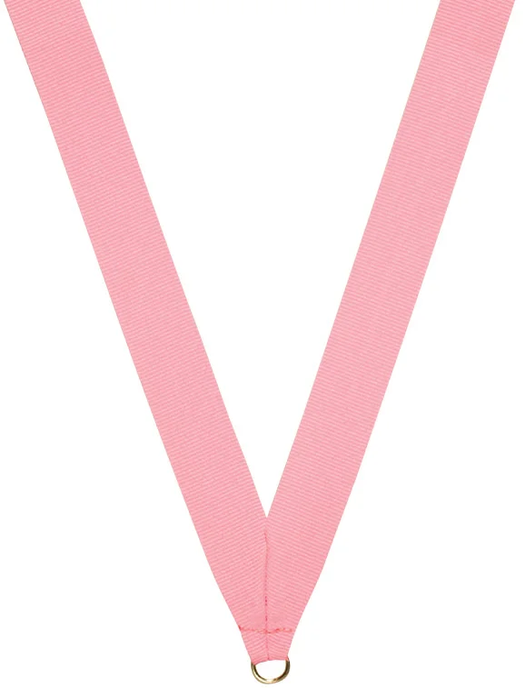 Pink Ribbon with snap clip 7/8"
