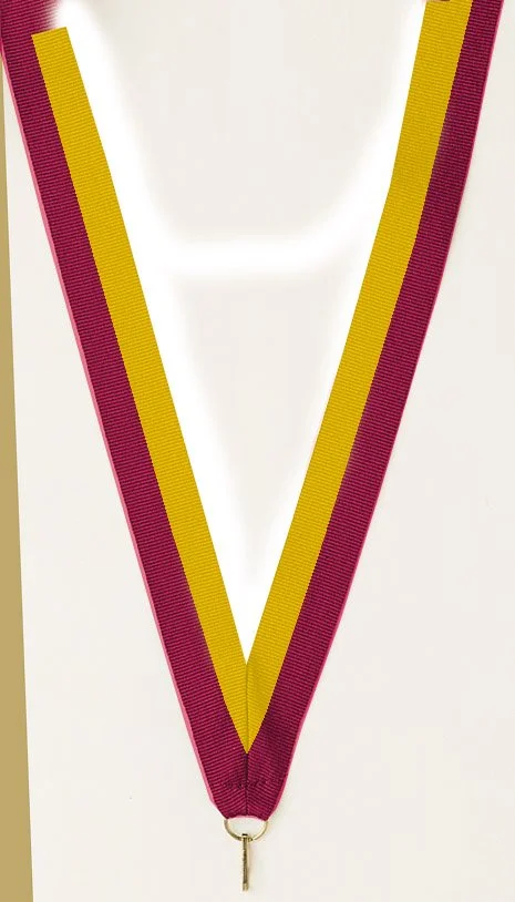 Maroon and Gold with snap clip 7/8"