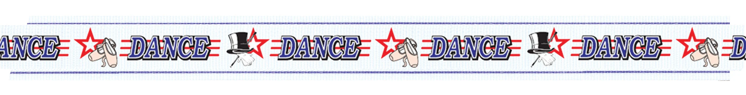 Dance ribbon with snap clip 7/8"