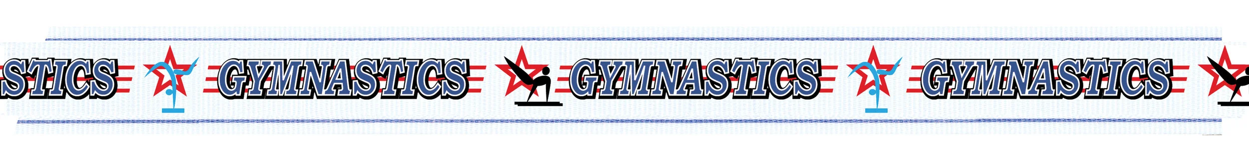 Gymnastics ribbon with snap clip 7/8"