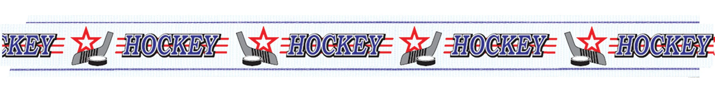 Hockey ribbon with snap clip 7/8"