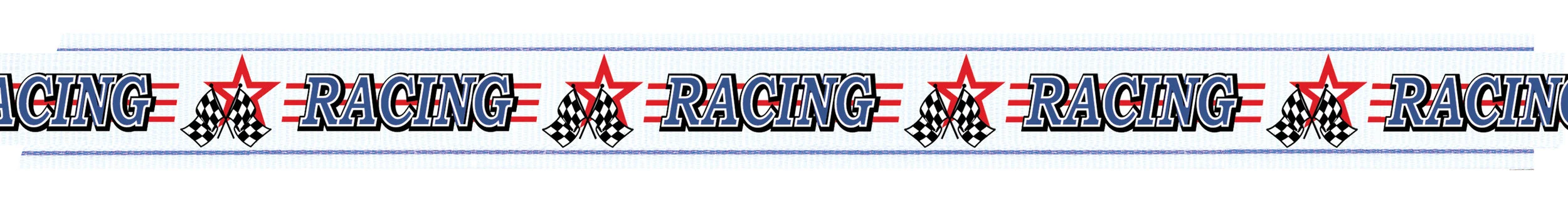 Racing ribbon with snap clip 7/8"