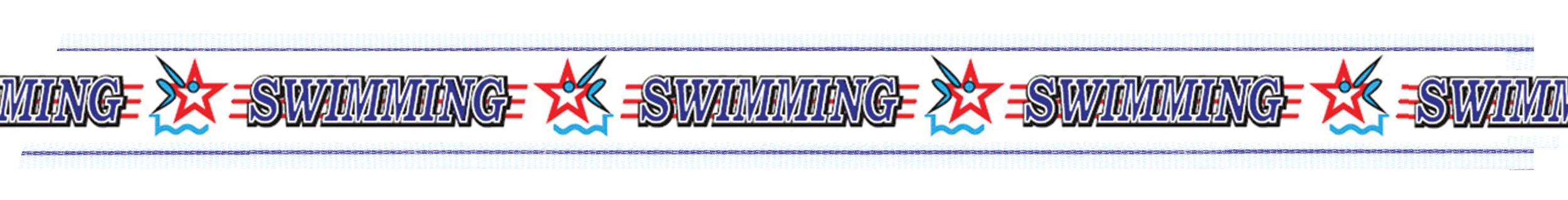 Swimming ribbon with snap clip 7/8"