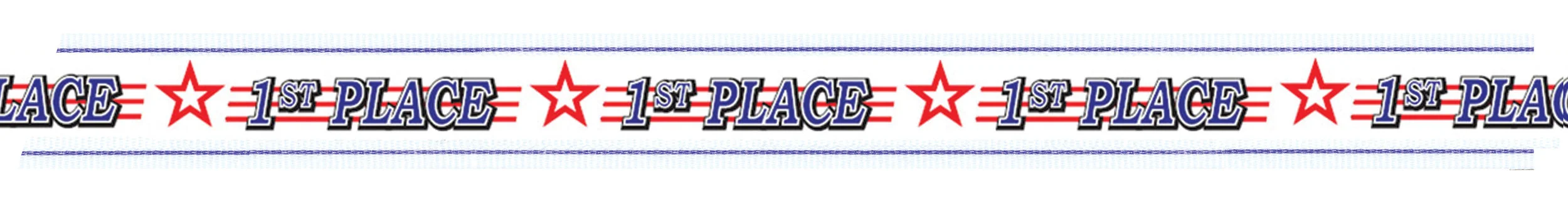 1st Place ribbon with snap clip 7/8"