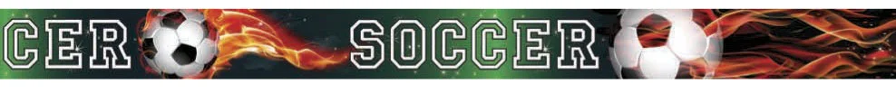 Soccer ribbon with snap clip 7/8"