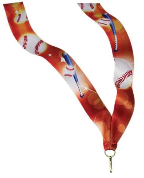 Spectrum Baseball ribbon with snap clip 7/8"