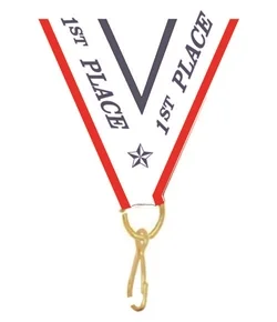 1st Place ribbon with snap clip 7/8"
