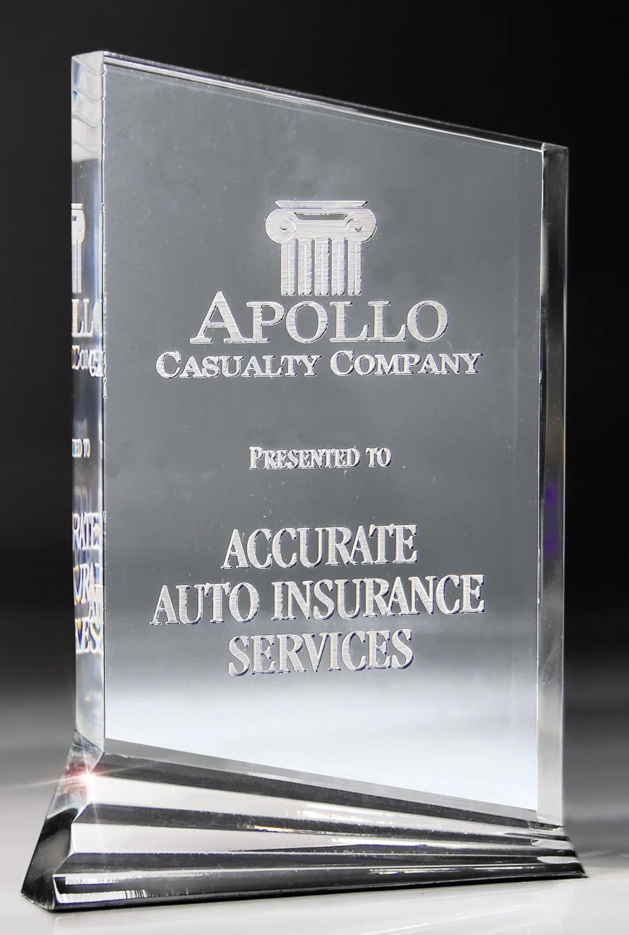 The Accuracy Acrylic Award  5x7" (Engraving Included)
