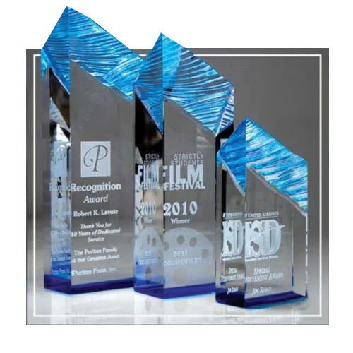 Glacier Tower Blue- 3 Sizes (2 Custom Options)