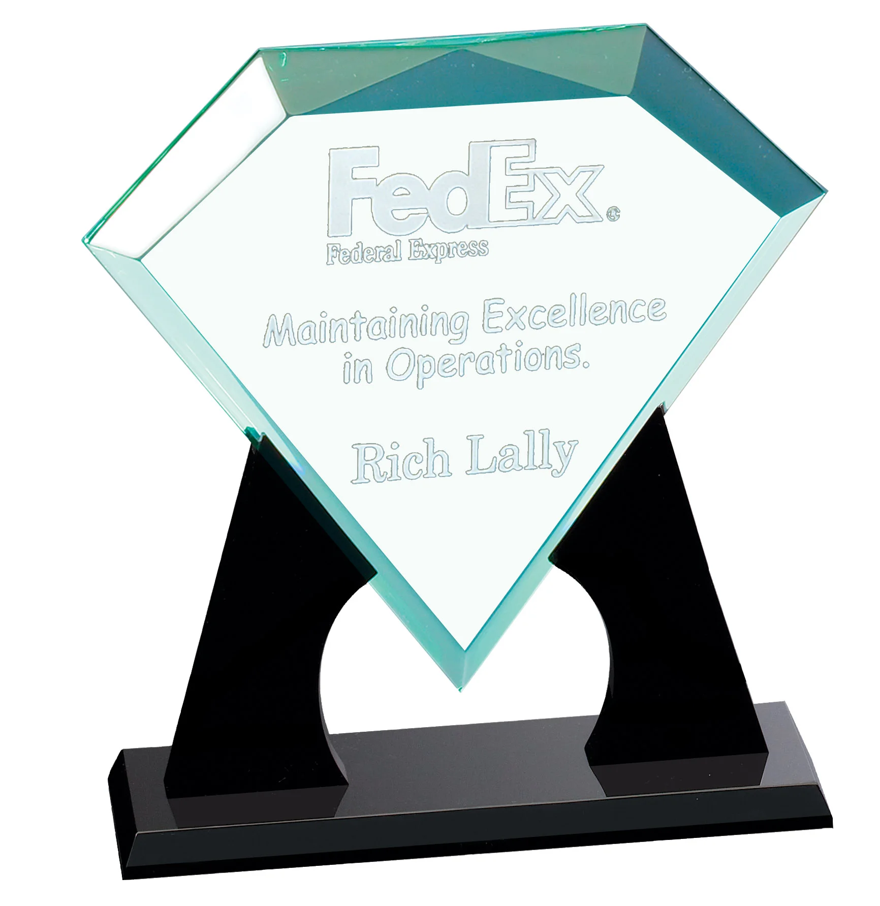 Jade Acrylic Diamond Award 3 Sizes (Engraving Included)