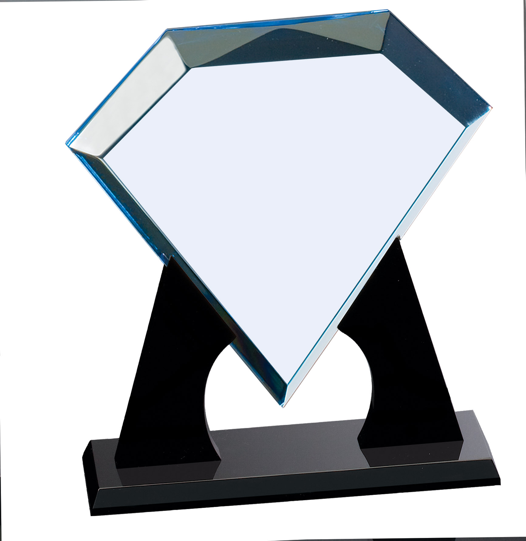 Clear Blue Acrylic Diamond Award 3 Sizes (Engraving Included)