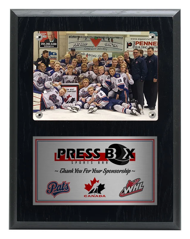 Photo Holder Recessed 7x9" Black Ash (2 Custom Options)