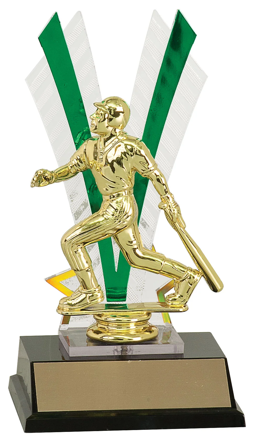 Flare Back Trophy Includes Engraving 7 7/8"(Choose Color)