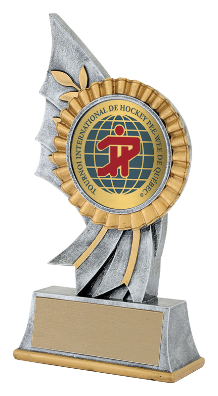 Florentine Hockey Trophy 2" Custom Logo- 2 Sizes (Includes Engraving)