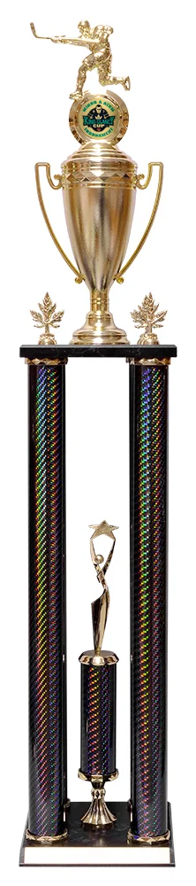 4 Post Hockey Large Trophy- 3 Sizes (Engraving Included)