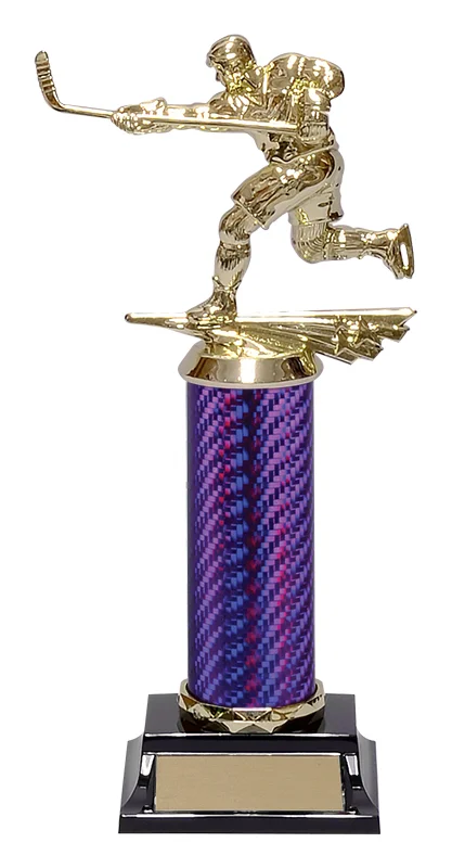 Carbon Fiber Hockey Trophy S - 3 Sizes (Engraving Included)