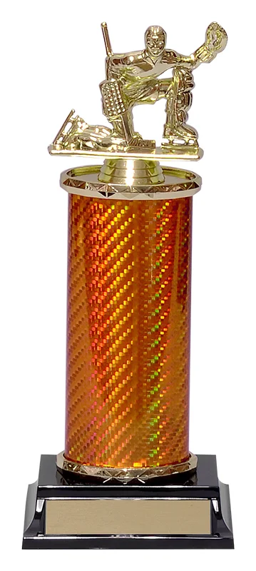 Carbon Fiber Hockey Trophy M- 3 Sizes (Engraving Included)