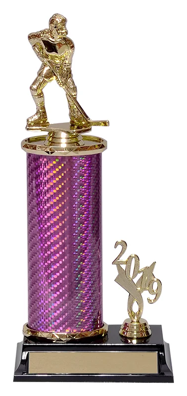 Female  Carbon Fiber Hockey Trophy- 3 Sizes (Engraving Included)