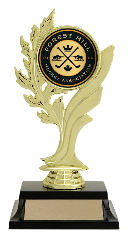 Tree Leaf Hockey Trophy 7" (Includes Engraving and 2" Logo)