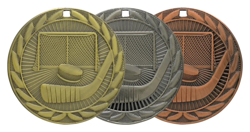 Hockey Iron Medal 2" (Includes Ribbon)