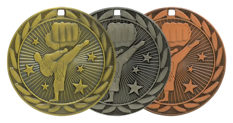 Martial Arts Iron Medal 2" (Includes Ribbon)
