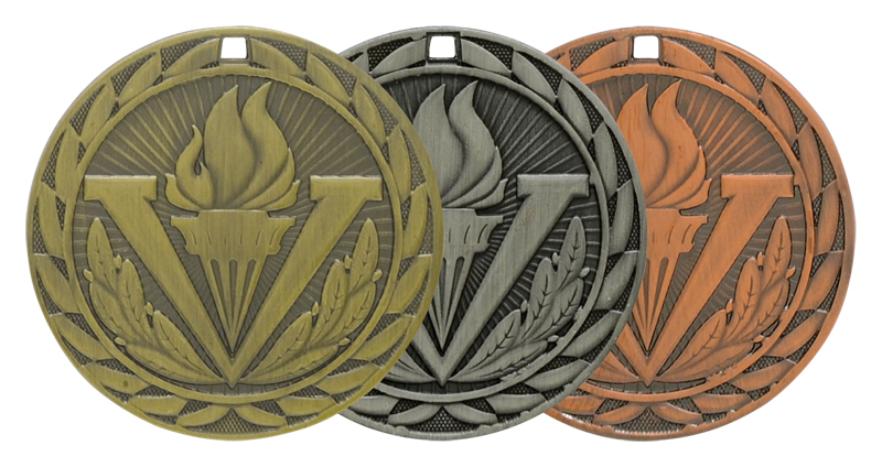 Victory Iron Medal 2" (Includes Ribbon)