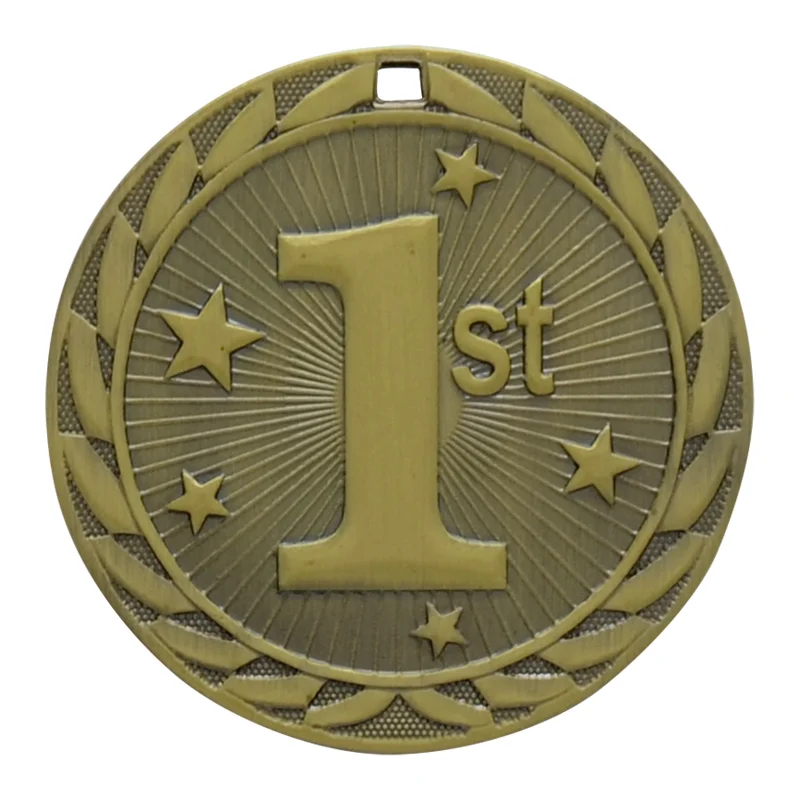 1st Place Gold Iron Medal 2" (Includes Ribbon)