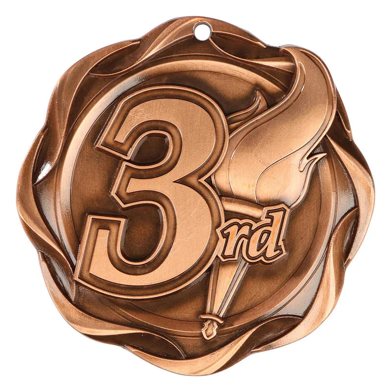 3rd Place Bronze Fusion Medal 3" (Includes Ribbon)
