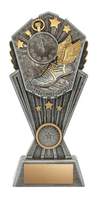 Track and Field Cosmos Resin Trophy- 3 Sizes (Includes Engraving)
