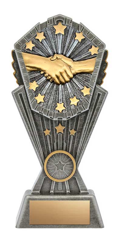 Sportsmanship Cosmos Resin Trophy- 3 Sizes (Includes Engraving)