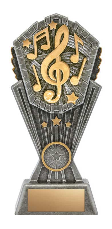 Music Cosmos Resin Trophy- 4 Sizes (Includes Engraving)