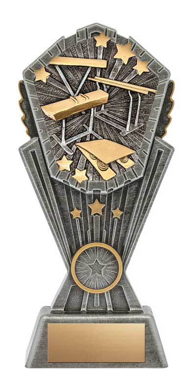 Gymnastics Cosmos Resin Trophy- 3 Sizes (Includes Engraving)