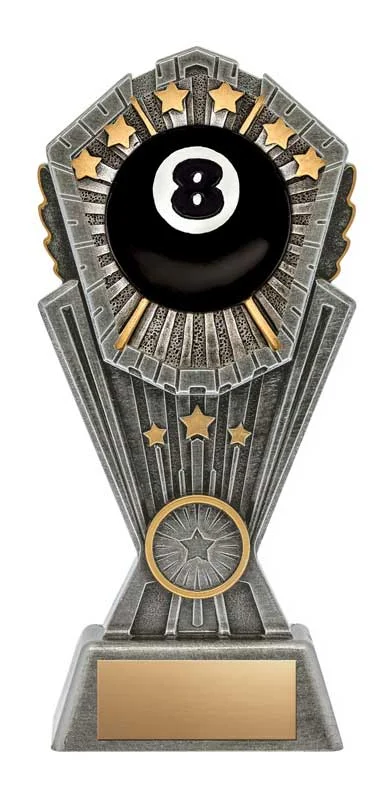 Billiards Cosmos Resin Trophy- 4 Sizes (Includes Engraving)
