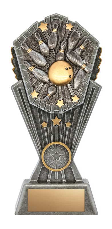 10 Pin Cosmos Resin Trophy- 3 Sizes (Includes Engraving)